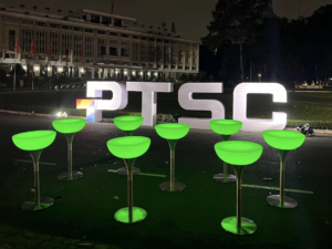 BÀN COCKTAIL LED – MẪU 2