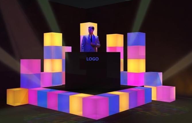 BÀN DJ LED & MÔ HÌNH CUBE LED XẾP CHỒNG