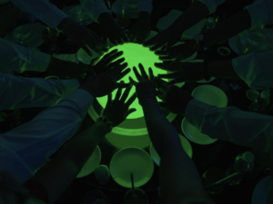 BÓNG LED 30CM ĐỂ BÀN - ĐIỀU KHIỂN TỪ XA